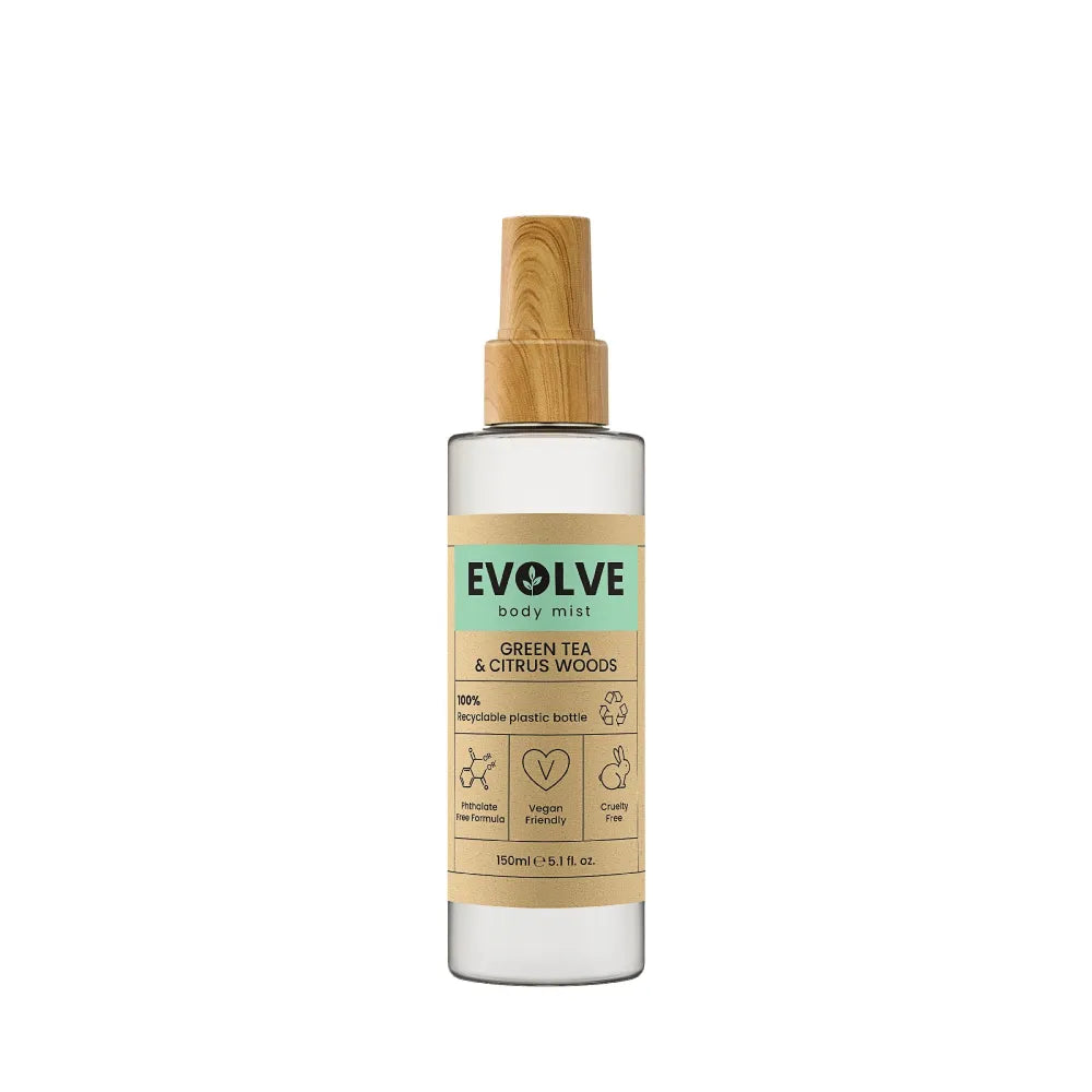 EVOLVE Green Tea & Citrus Woods kūno purškiklis 150 ml - Kosmetika