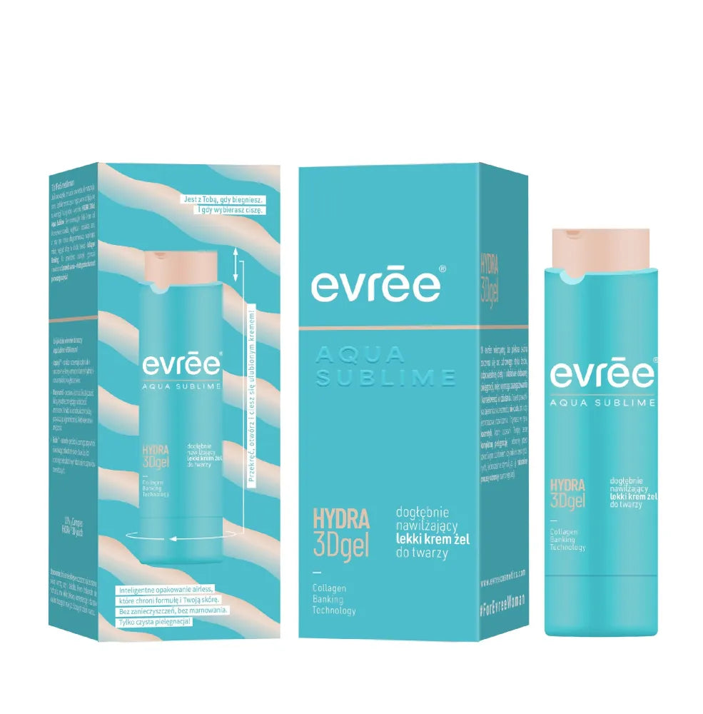 EVREE Aqua Sublime Lightweight deeply moisturizing face cream-gel Hydra 3Dgel 45 ml - Kosmetika