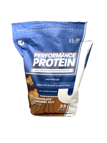 Performance Protein, Chocolate Caramel Nut - 1000g - Trained by JP