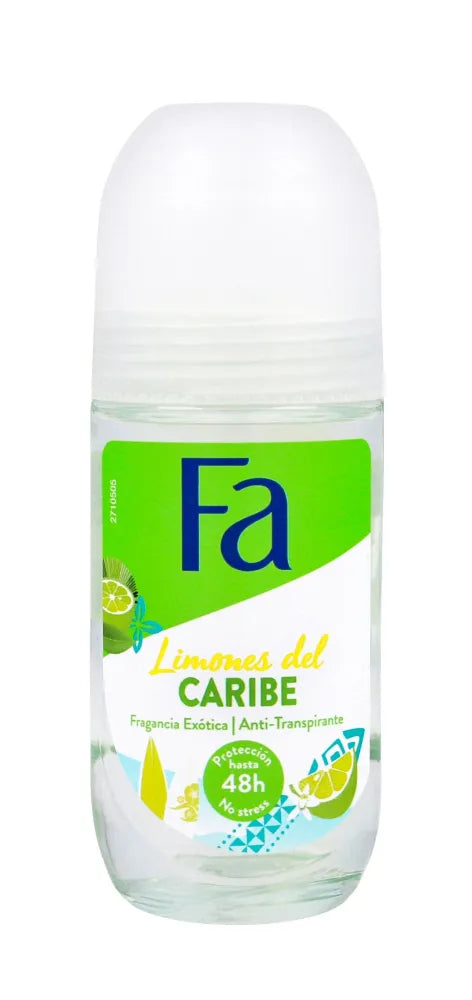 FA Limones Del Caribe Roll-on moterų antiperspirantas 50 ml - Kosmetika