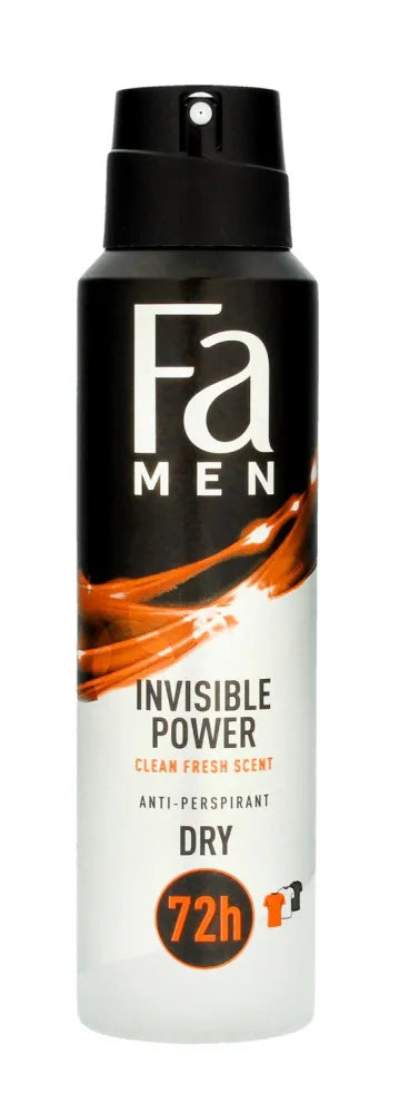 Fa Men Xtreme Invisible Power 72H Deodorantas purškiklis 150ml - Kosmetika