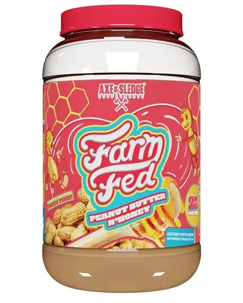 Farm Fed Peanut Butter N’ Honey - 912g - Axe & Sledge - Sporto papildai