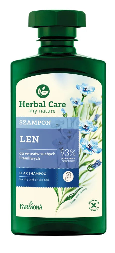 Farmona Herbal Care Flax šampūnas - Vitalumas ir blizgesys 330ml - Kosmetika