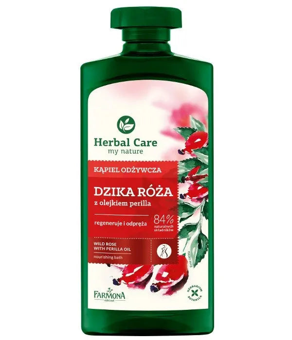 Farmona Herbal Care Maistingas Vonios Gelis Su Laukine Rože 500ml - Kosmetika