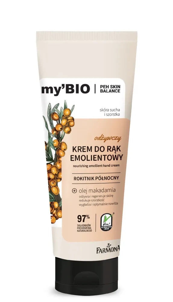 FARMONA my’Bio Maitinantis Emolientinis Rankų Kremas Šiaurės Jūros Šaltalankis 100ml - Kosmetika