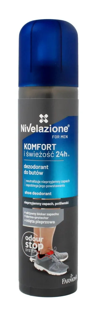Farmona Nivelazione for Men Shoe deodorant Komfortas ir Gaivumas 24H 180ml - Higiena