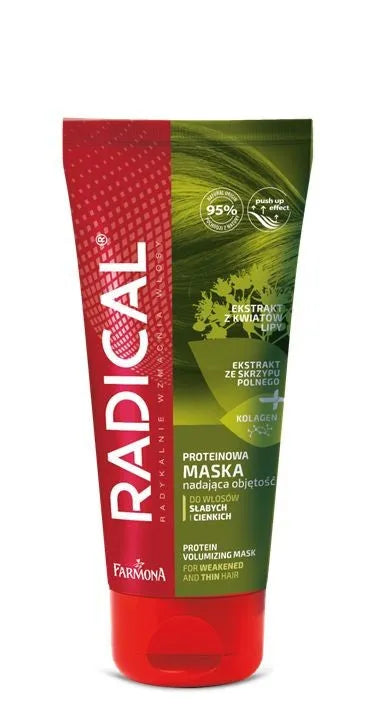Farmona Radical Protein Mask suteikianti apimtį silpniems ir ploniems plaukams 100ml - Kosmetika