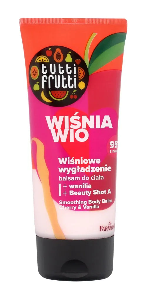 Farmona Tutti Frutti Smoothing body balm ’Wiśnia Wio’ - Vyšnių ir vanilės 200ml - Kosmetika