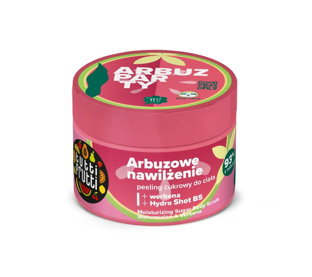 Farmona Tutti Frutti Watermelon Party Cukraus kūno šveitiklis Vandens drėgmė 300g - Kosmetika