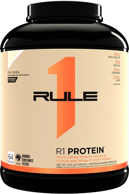 R1 Protein Naturally Flavored, Pure Vanilla - 1950g - Rule One