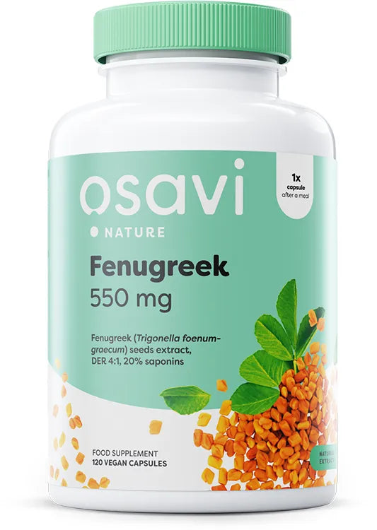 Fenugreek 550mg - 120 vcaps - Osavi - Papildai
