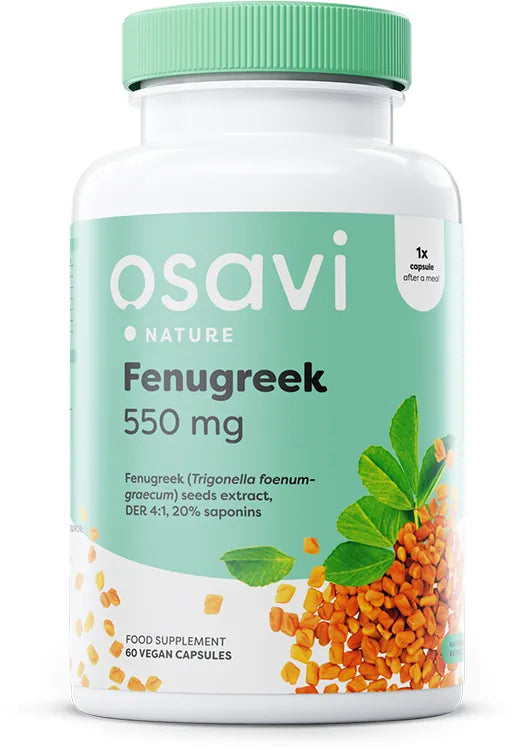 Fenugreek 550mg - 60 vcaps - Osavi - Papildai