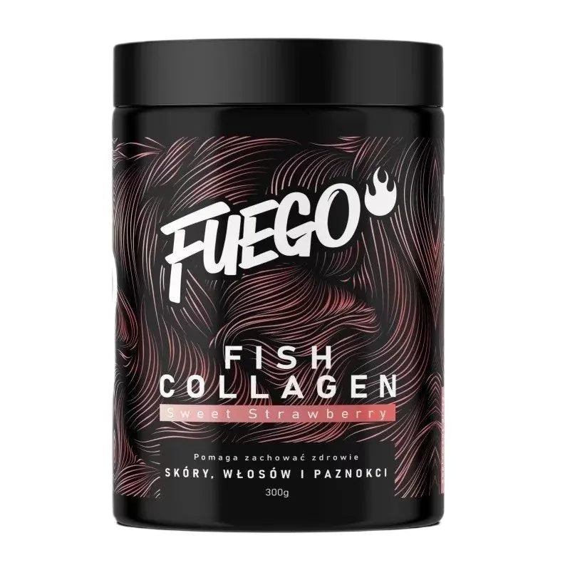Fish Collagen Sweet Strawberry - 300g - Fuego - Sporto papildai