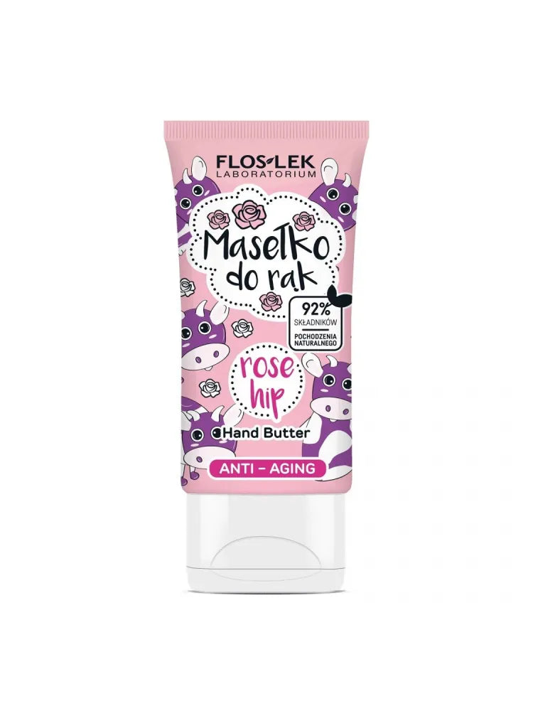FLOS HAND CARE Anti-Aging rožių klubų rankų sviestas - Kosmetika