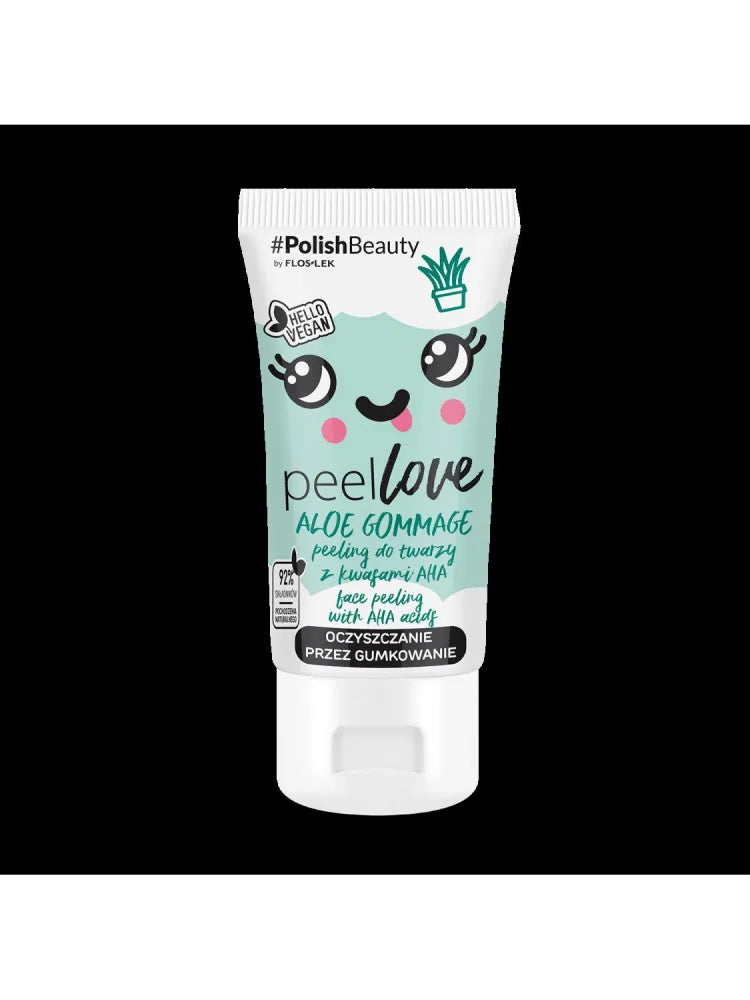 FLOS PEELLOVE ALOE Veido šveitiklis su AHA rūgštimis - Kosmetika