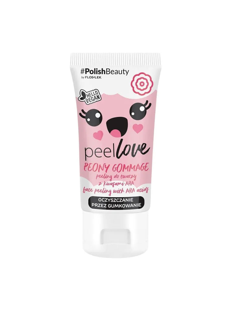 FLOS PEELLOVE PEONY Veido šveitiklis su AHA rūgštimis - Kosmetika