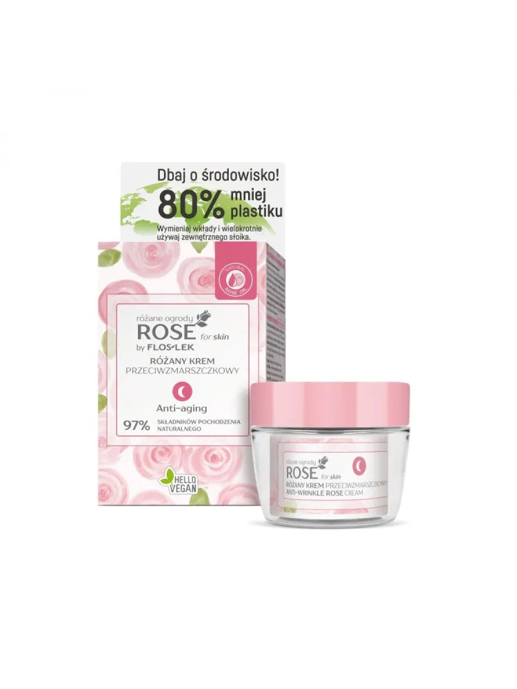 FLOS ROSE FOR SKIN Naktinis Kremas - Kosmetika
