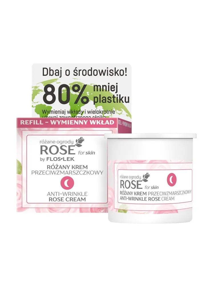 FLOS ROSE FOR SKIN Naktinis kremas rezervas - Kosmetika