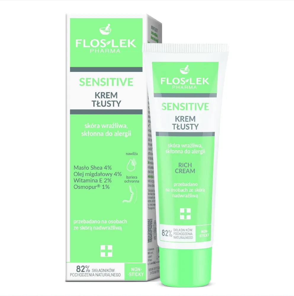 FLOS SENSITIVE Riebus kremas naujas - Kosmetika