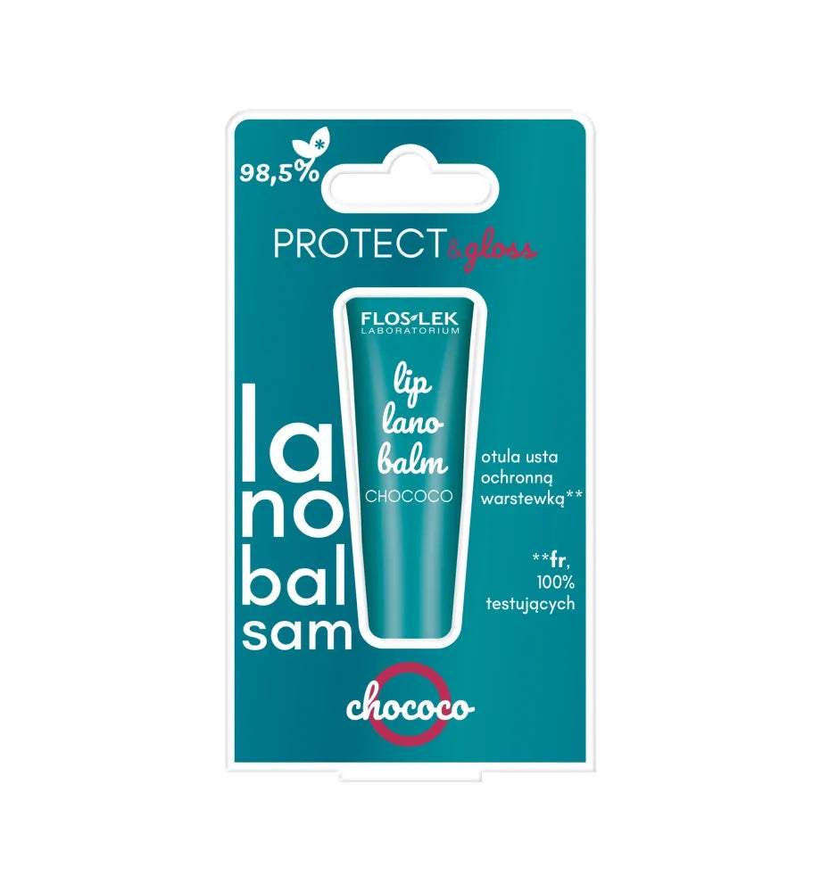 FLOSLEK Lanobalsam Lip Balm Chococo 12 g - Kosmetika