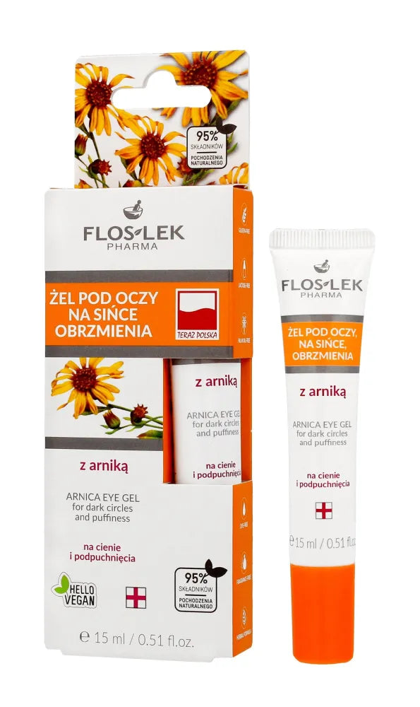 Floslek Pharma Arnica Gel tamsiems ratilams ir paburkimui po akimis 15ml - Kosmetika