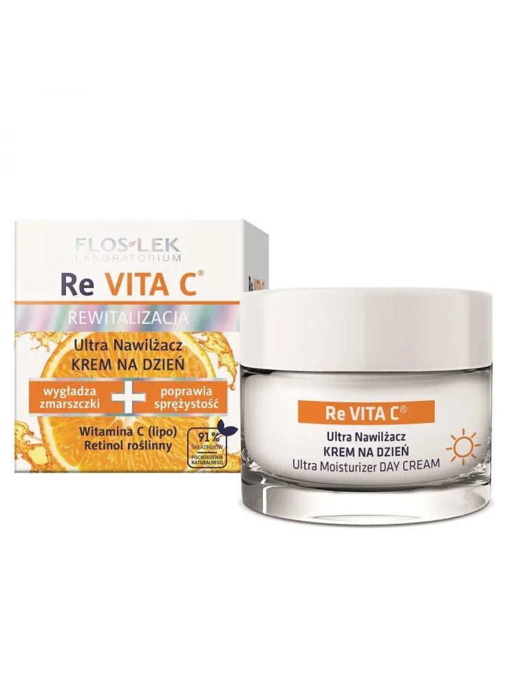Floslek ReVita C Ultra Moisturizer Dieninis Kremas 45+ - Kosmetika