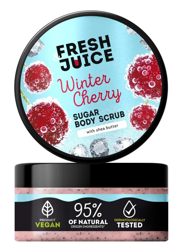 FRESH JUICE Sugar body scrub Winter cherry 200 ml - Kosmetika