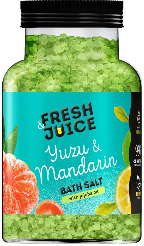 FRESH JUICE Yuzu and Mandarin bath salt 700 g - Kosmetika