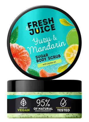 FRESH JUICE Yuzu and Tangerine Sugar Body Scrub 200 ml - Kosmetika