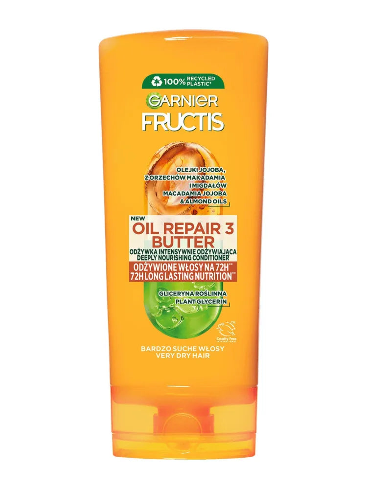 Fructis Oil Repair 3 Butter Intensyviai maitinančios plaukų kondicionierius 200ml - Kosmetika
