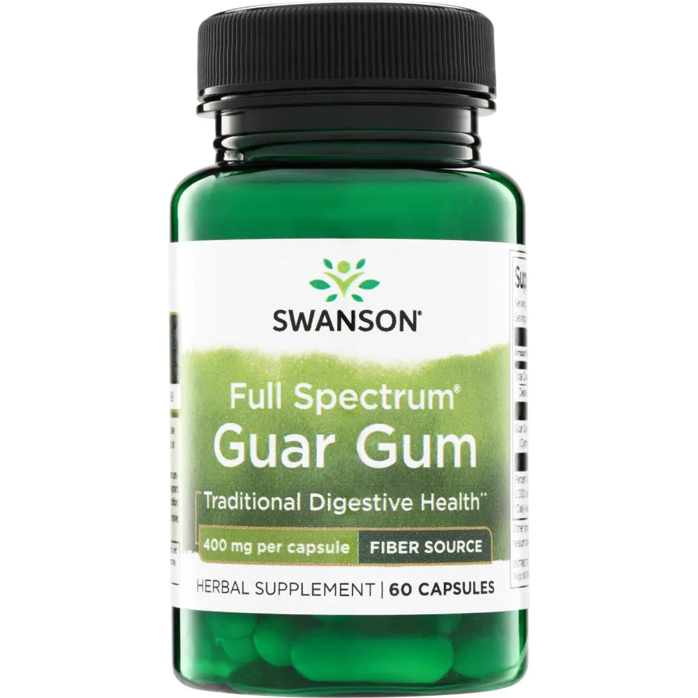 Full Spectrum Guar Gum - 400mg - 60 CAPS - Swanson - Papildai