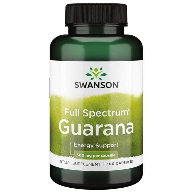 Full Spectrum Guarana - 500 mg - N100 - Swanson - Papildai