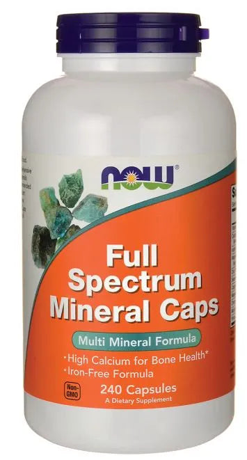 Full Spectrum Minerals Iron-Free - 240 caps - NOW Foods - Papildai