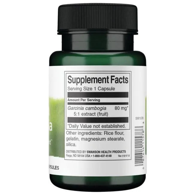 Garcinia Cambogia - 5: 1 ekstraktas - N60 - Swanson - Papildai