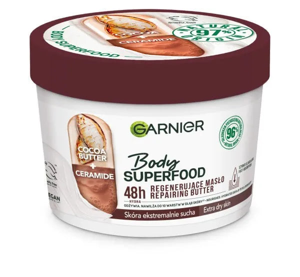 Garnier Body SuperFood Regenerating Butter - labai sausai odai 380ml - Kosmetika
