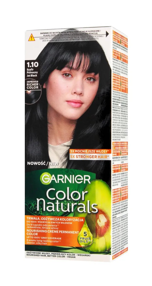 GARNIER Color Naturals Plaukų dažai 1.10 MĖLYNA JUODA - Kosmetika