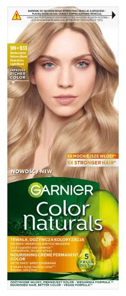 GARNIER Color Naturals Plaukų dažai Nr. 9N (9.13) - Labai šviesus smėlio blondinas 1 vnt. - Kosmetika