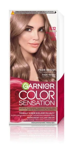 GARNIER Color Sensation dažymo kremas Nr. 8.12 - opalinis rožinis šviesus 1 vnt. - Kosmetika