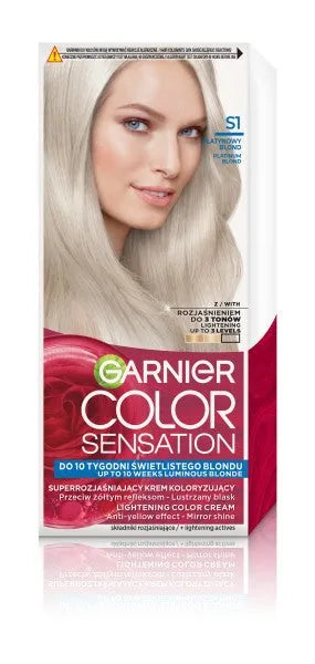 GARNIER Color Sensation Dažymo kremas Nr. S1 - Platininė blondinė 1op. - Kosmetika