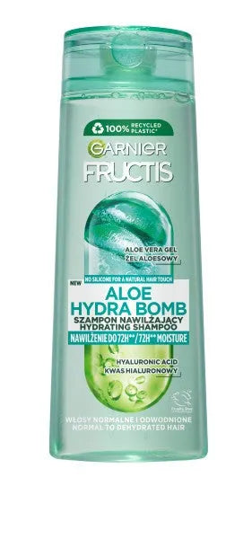 Garnier Fructis Aloe Hydra Bomb drėkinamasis šampūnas dehidratuotiems plaukams 400 ml - Kosmetika