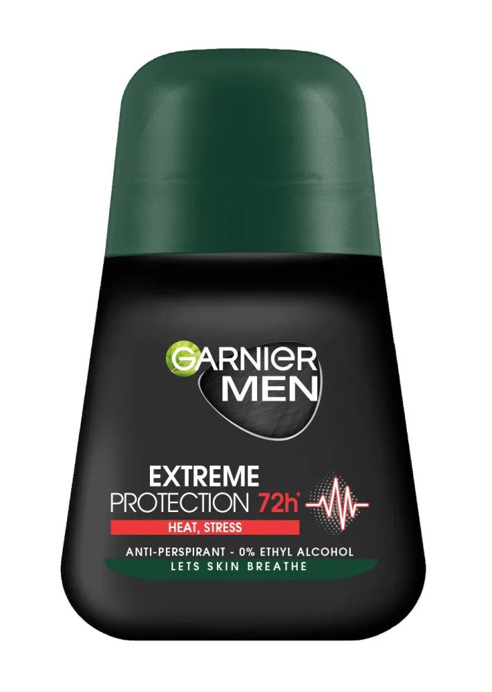 Garnier Men Roll-on Deodorant Extreme Protection 72h - Karštis Stresas 50ml - Kosmetika