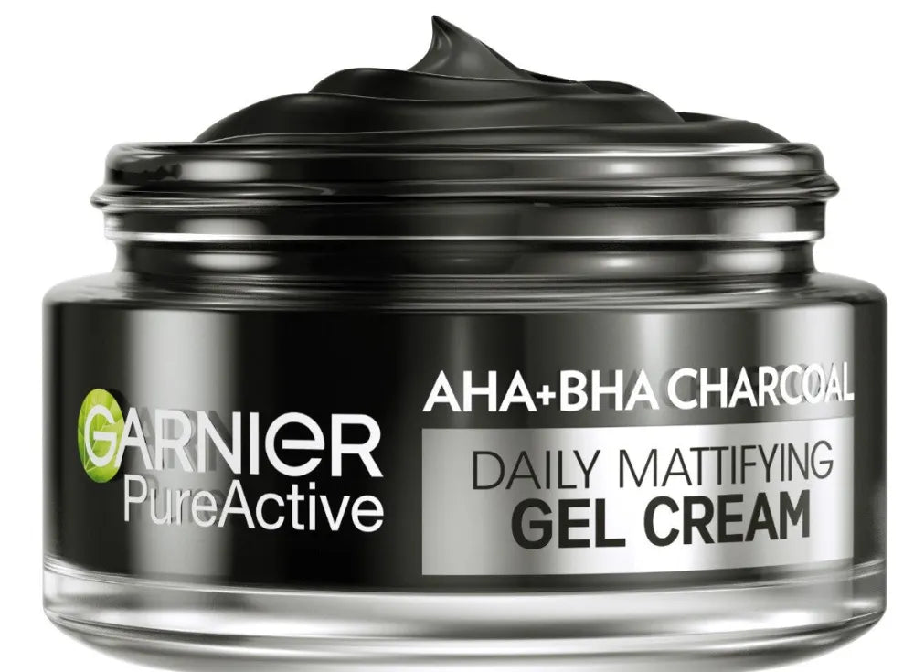 GARNIER Pure Active Gel Cream 3in1 gelio kremas su aktyvuota anglimi Dieninis 50ml - Kosmetika
