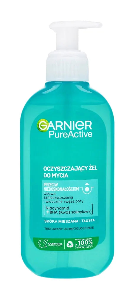 Garnier Pure Skin Veido Gelis su Pompa 200ml - Kosmetika