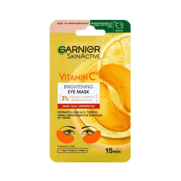 GARNIER Skin Active Apšviečiančios akių pleistrai - 3% Vitamin C 5g - Kosmetika