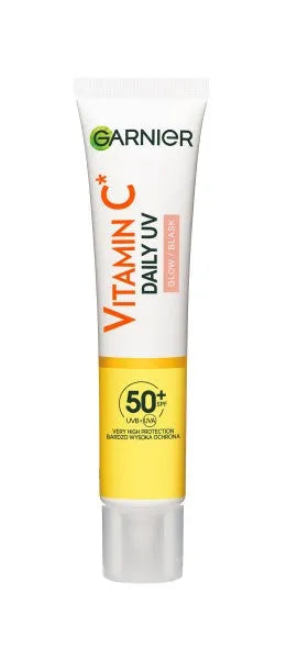 GARNIER Skin Naturals Apsauginis fluidas nuo saulės veidui kasdienis UV SPF50+ - Glow 40ml - Kosmetika