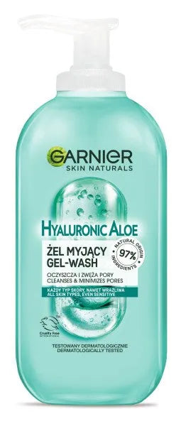 Garnier Skin Naturals hialurono alavijo valomasis gelis ir porų susiaurinimas - tinka visiems odos tipams 200ml