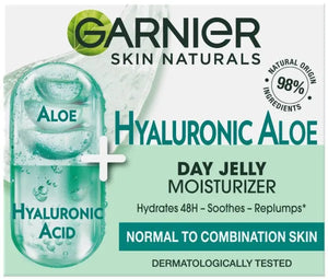 Garnier Skin Naturals Hyaluronic Aloe Jelly Lengvas drėkinamasis veido gelis 50ml - Kosmetika