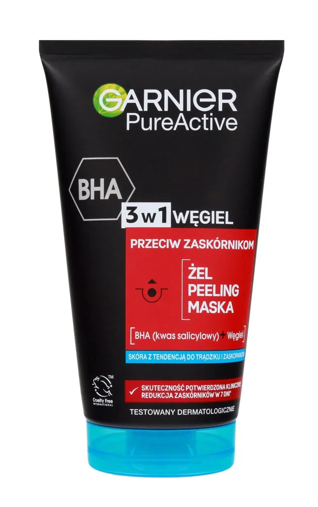 Garnier Skin Naturals Pure Active Charcoal Gel 3in1 150ml - Kosmetika
