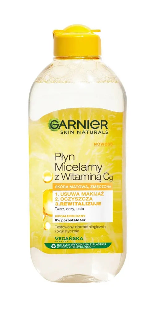 Garnier Skin Naturals Vitamin C Micellar Water Cg - nuobodžiai ir pavargusiai odai 400ml - Kosmetika