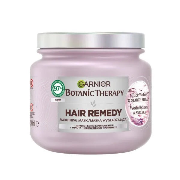 GARNIER Ultra Doux Ilgų plaukų kaukė atkurianti ryžių vanduo ir krakmolas 340ml - Kosmetika